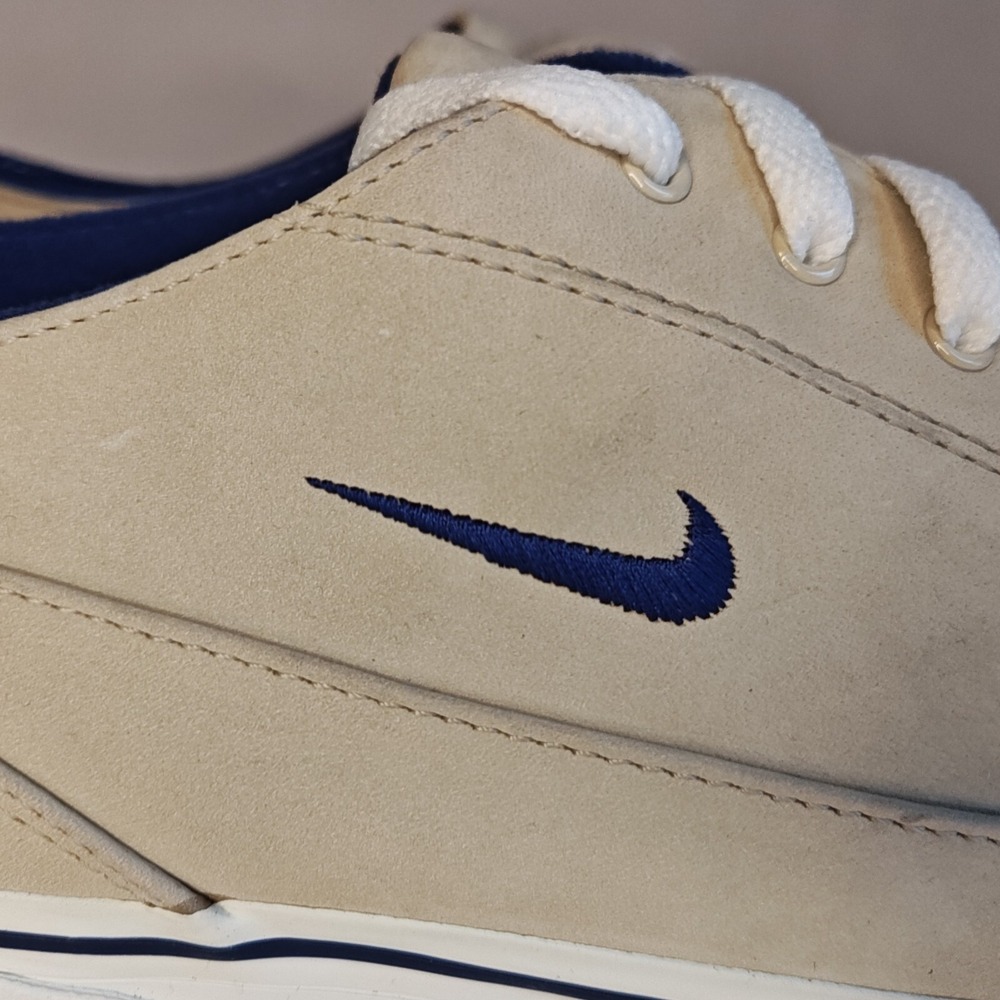 Nike SCRQC Sneakers Mens 9 Tan Navy Blue Suede Vintage 1994 941024-BA-D - Picture 3 of 12